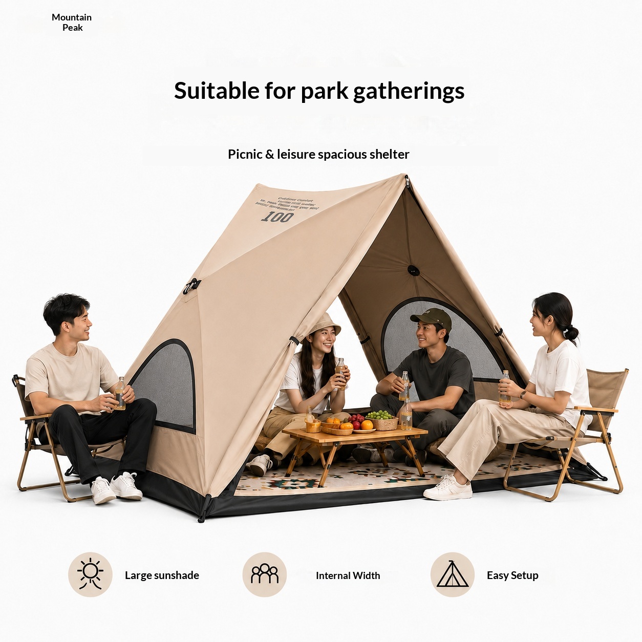 Outdoor Camping Automatic Quick Opening Tent - Automatic Triangular Tent, Outdoor Camping Tent