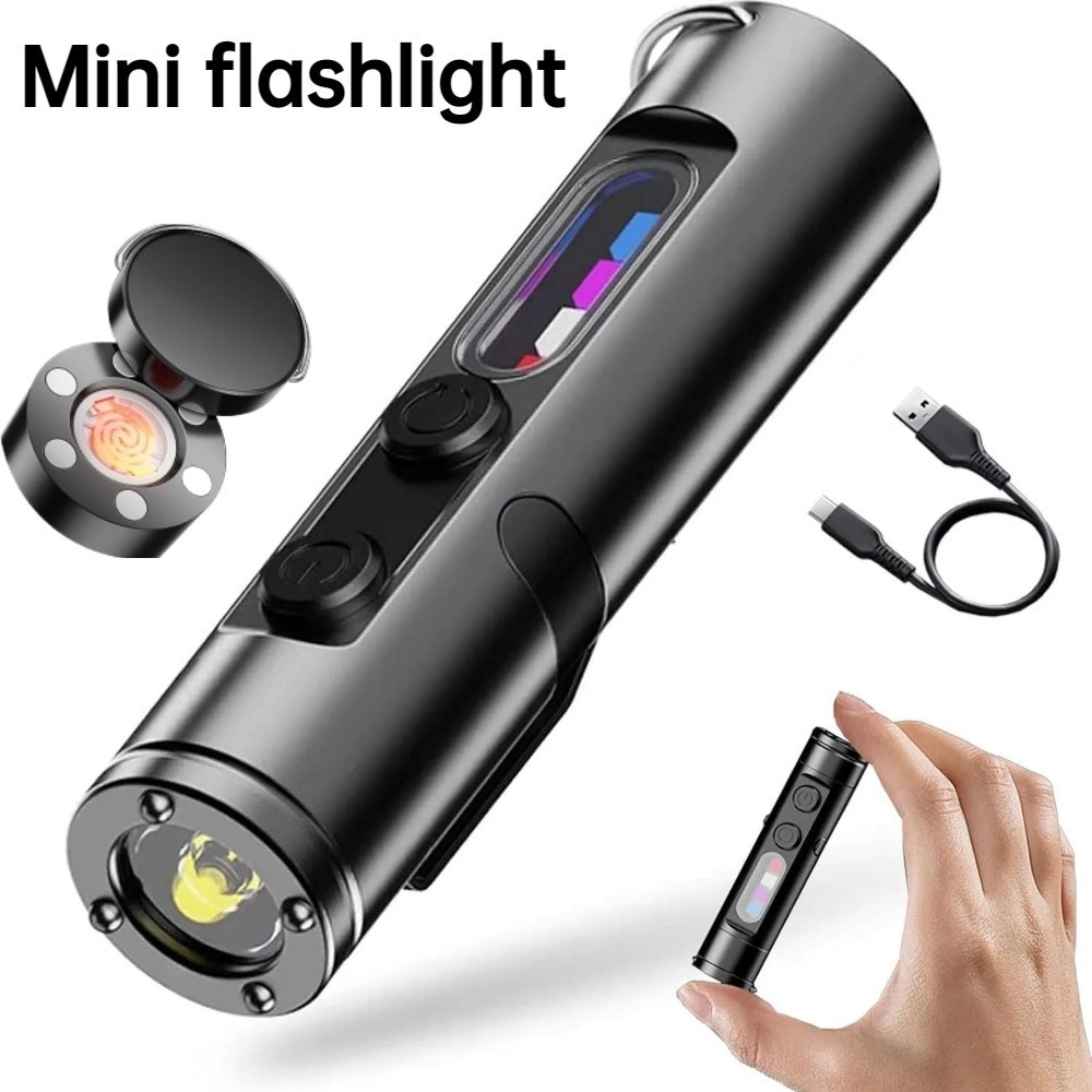 Camping Lantern - Mini Outdoor Flashlight Type C Rechargeable