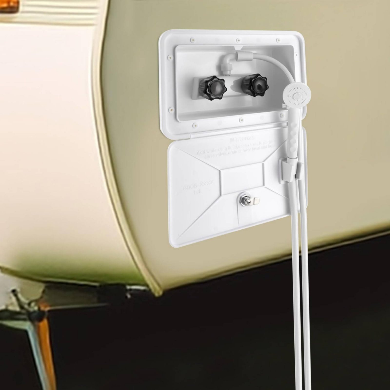 Outdoor Camping Box - RV Exterior Shower Box Compact RV