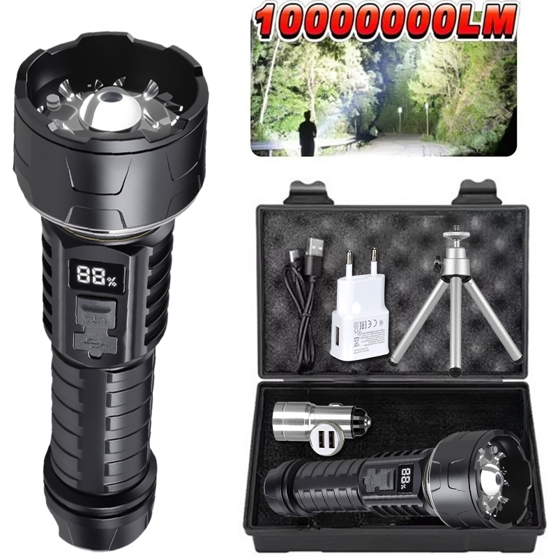 Camping Lantern - COB LED Flashlight Rechargeable Lantern 7-core