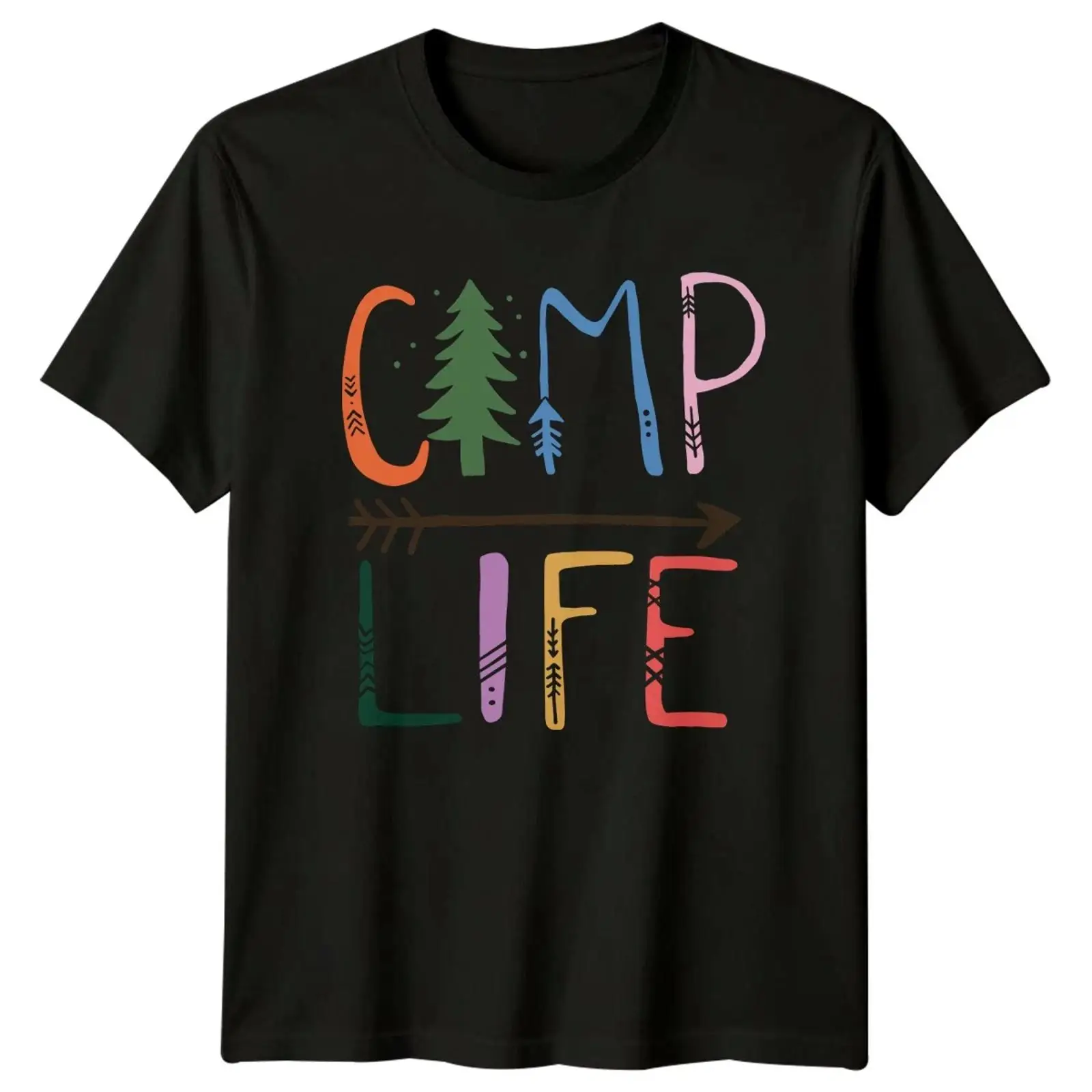 Outdoor Und Camping - Camp Life T Shirt Rustikal Outdoor