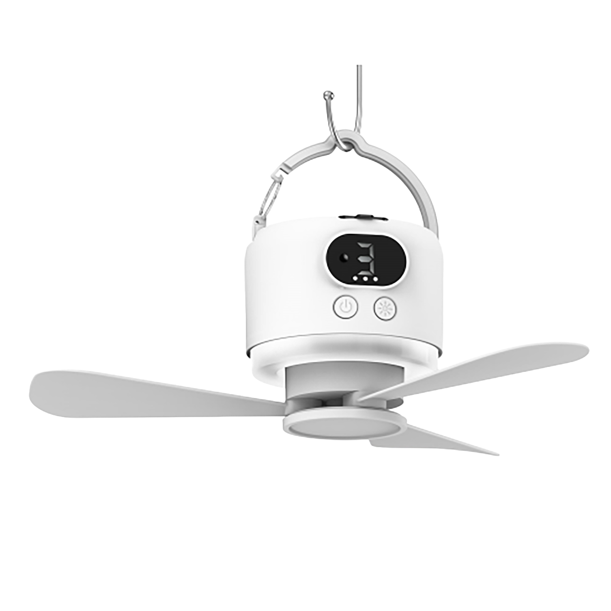 Outdoor Camping Fans - 10400Mah Rechargeable Portable Ceiling Fan, Hangable