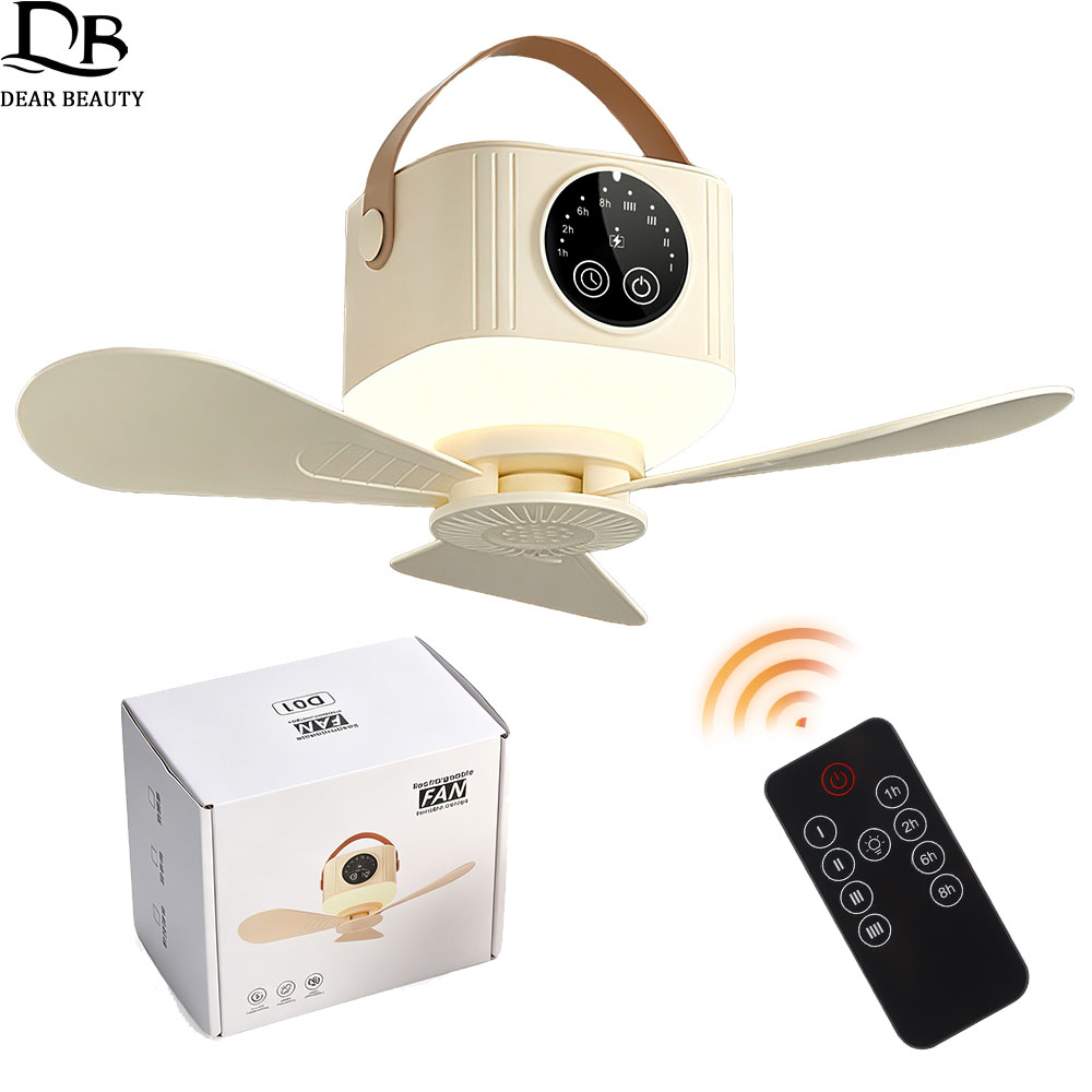 Outdoor Camping Fans - Wireless Ceiling Fan With Light Remote