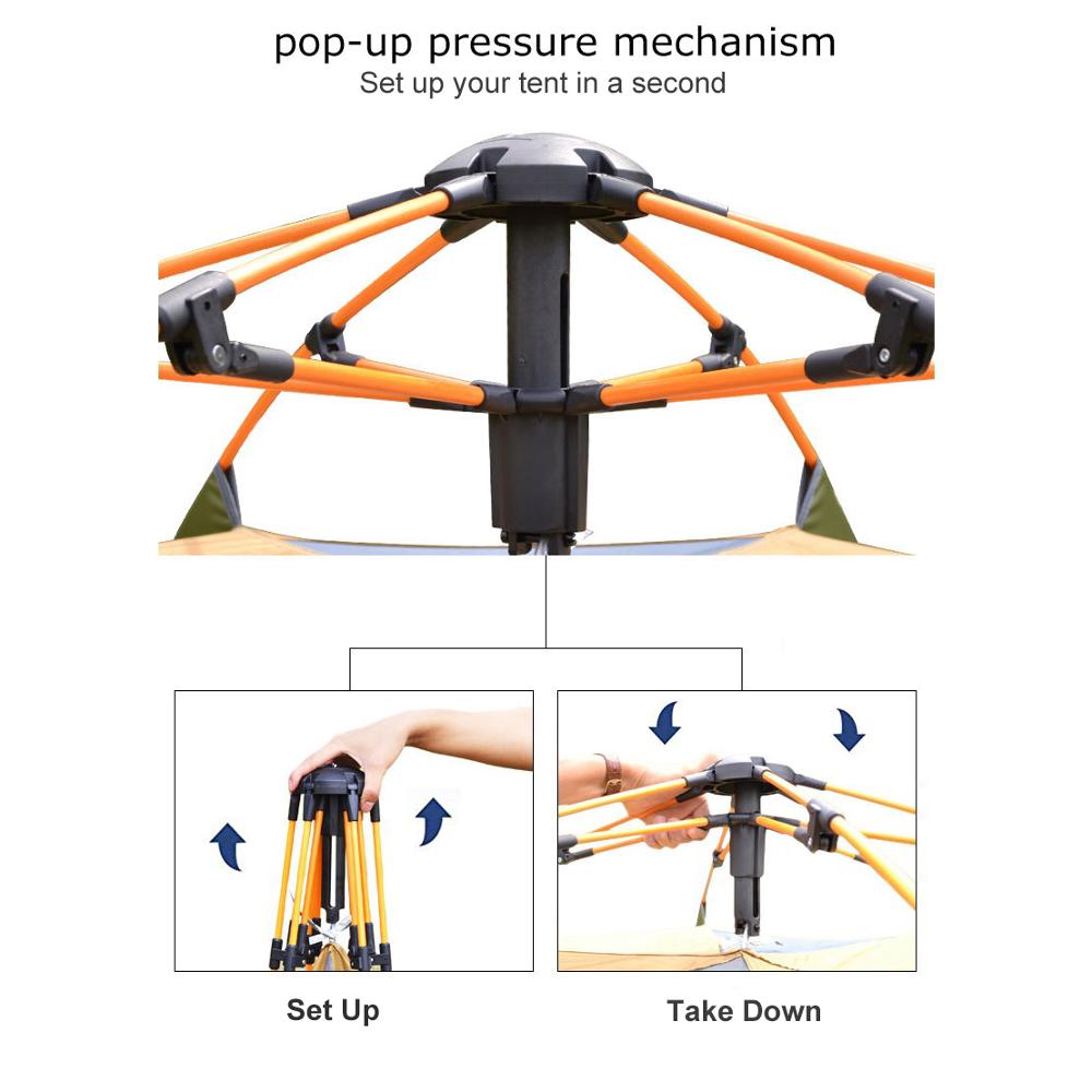 Desert&Fox 3-4 Person Dome Aut - Outdoor Camping Dome ulasan dan harga