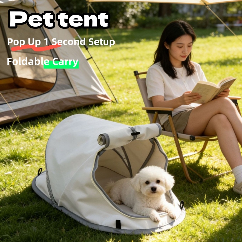 Portable Pop Up Dog Tent Sun P - Outdoor Camping Dog Fence ulasan dan harga