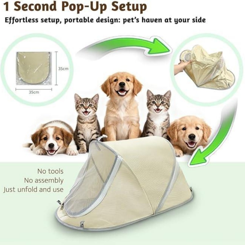 Portable Pop Up Dog Tent Sun P - Outdoor Camping Dog Fence ulasan dan harga
