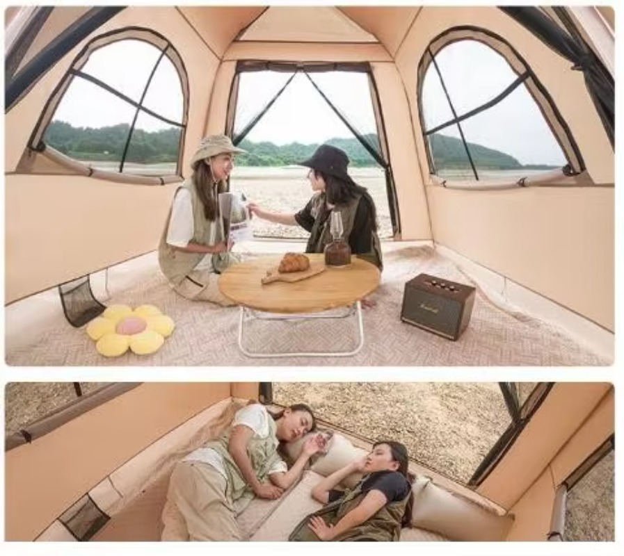 Factory Portable Inflatable Ox - Outdoor Camping Automatic Quick Opening Tent ulasan dan harga