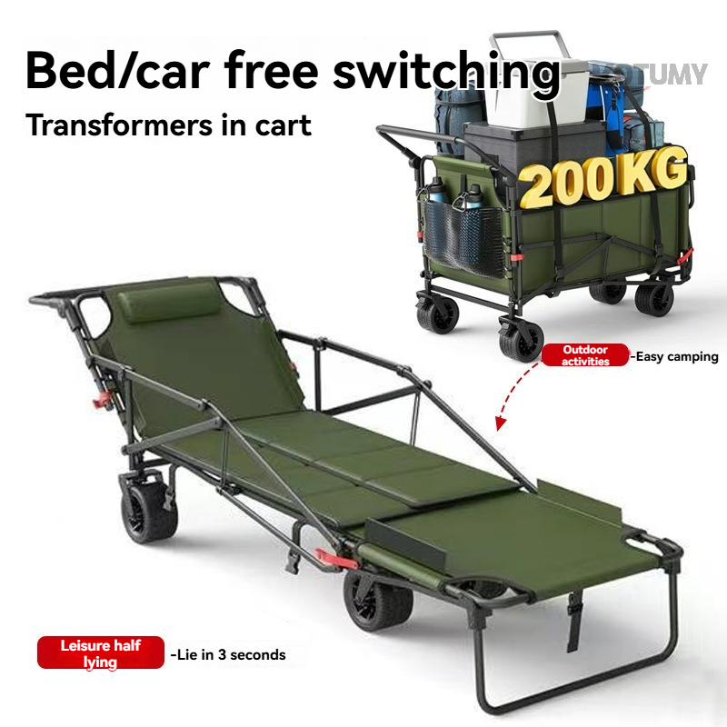 Foldable Camping Wagon with Ta - Outdoor Camping Trolley ulasan dan harga