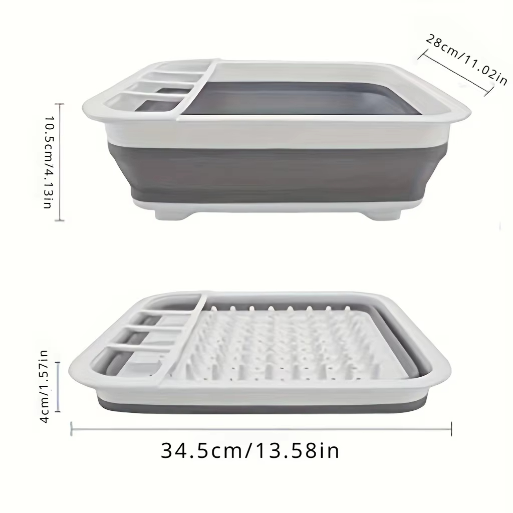 Collapsible Dish Drying Rack w - Camping Quiet ulasan dan harga