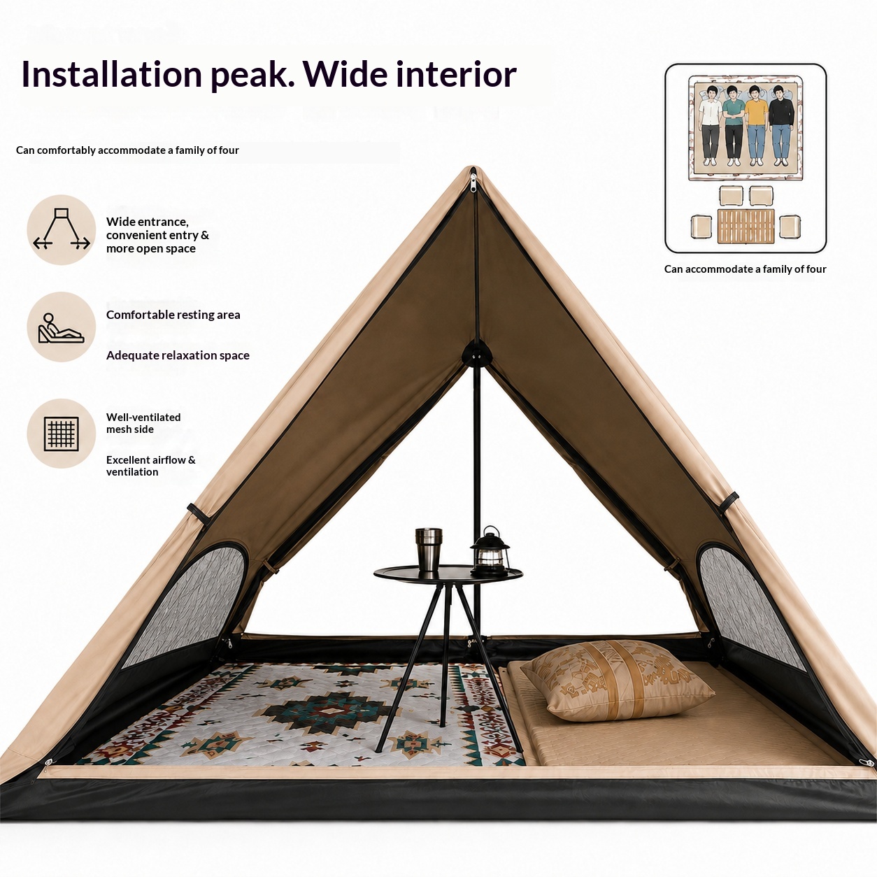 Automatic Triangular Tent, Out - Outdoor Camping Automatic Quick Opening Tent ulasan dan harga