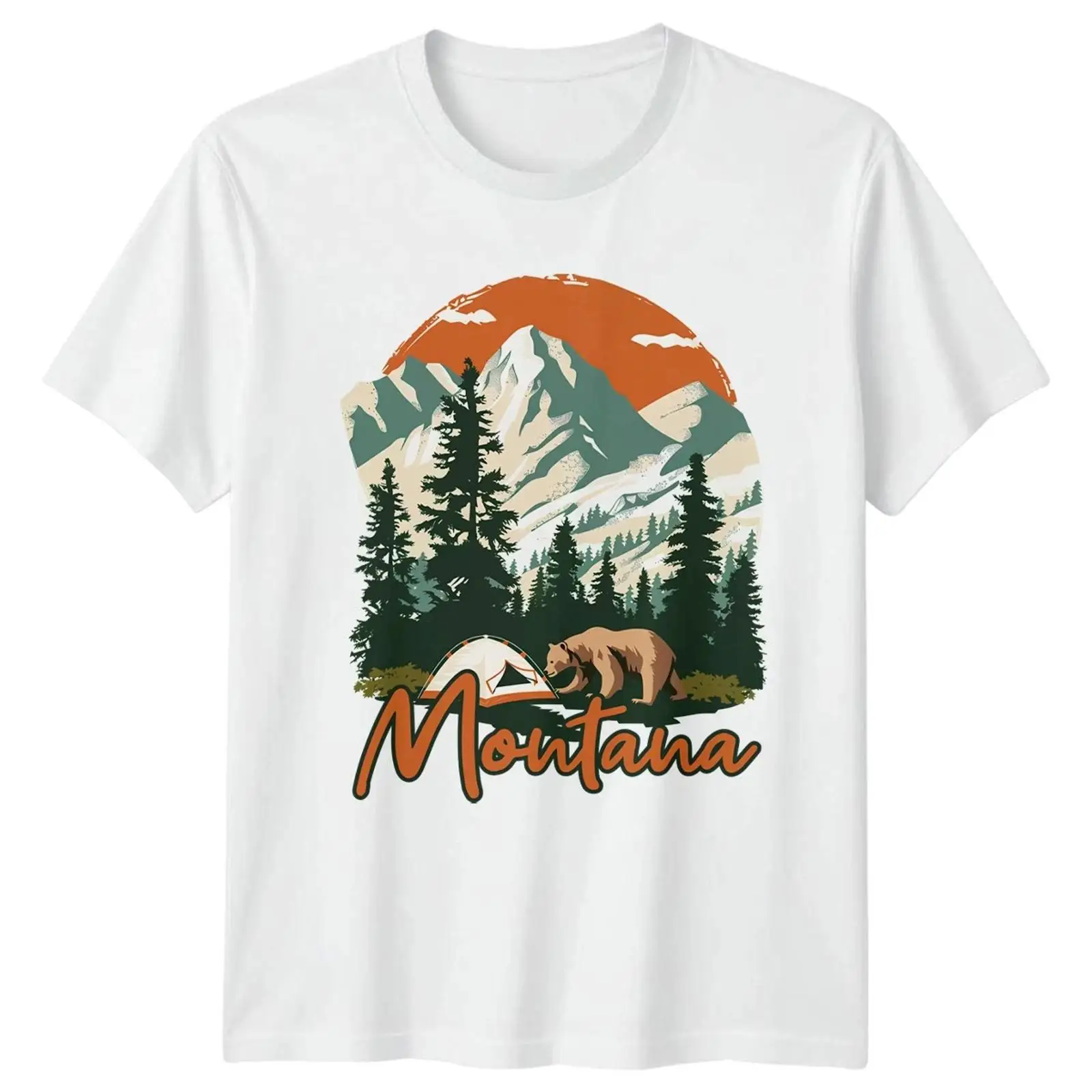 Montana Bär Camping T Shirt Ou - Outdoor Und Camping ulasan dan harga