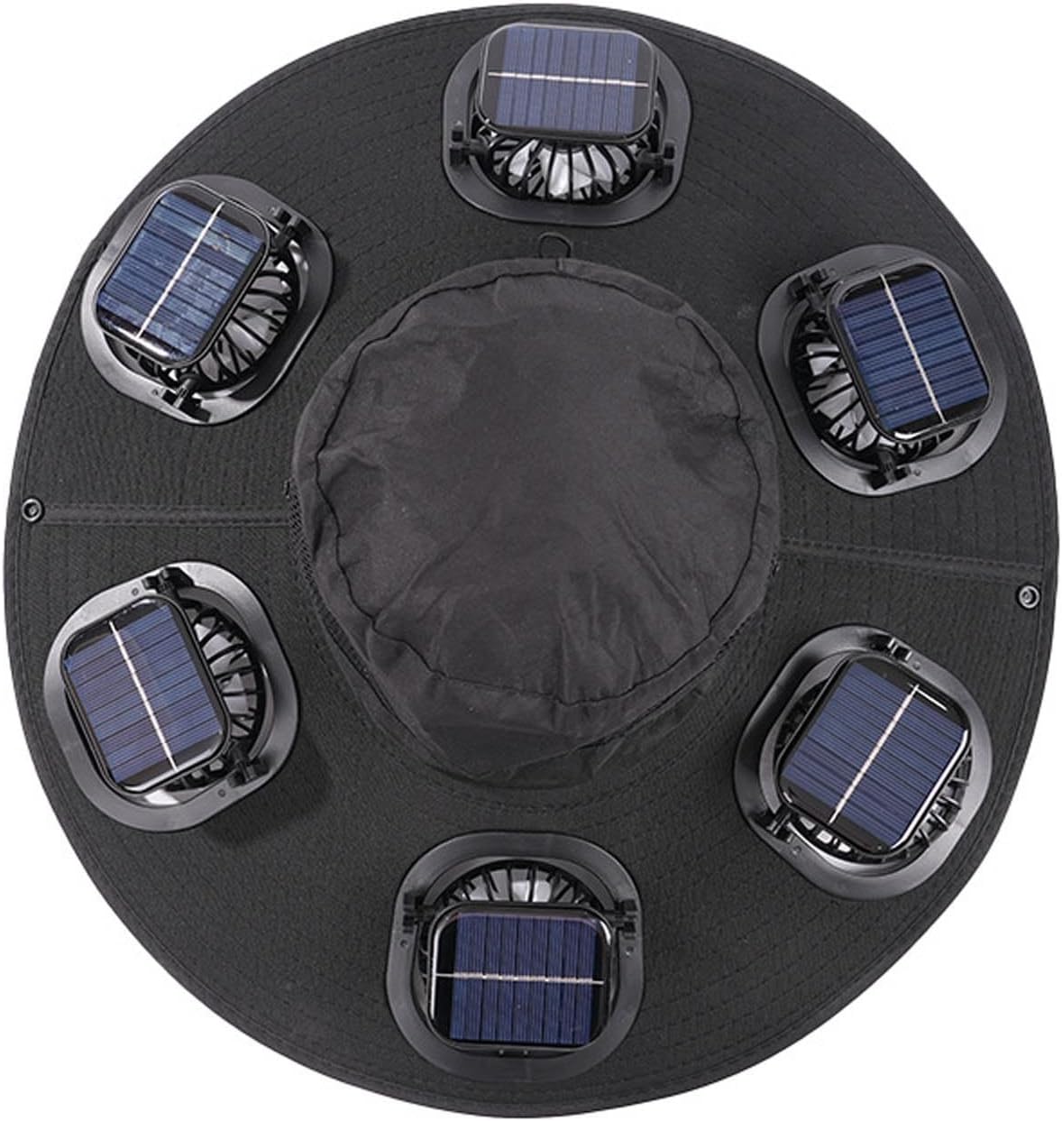 Hot 6 Fans Solar Fan Hat Breat - Outdoor Camping Fans ulasan dan harga