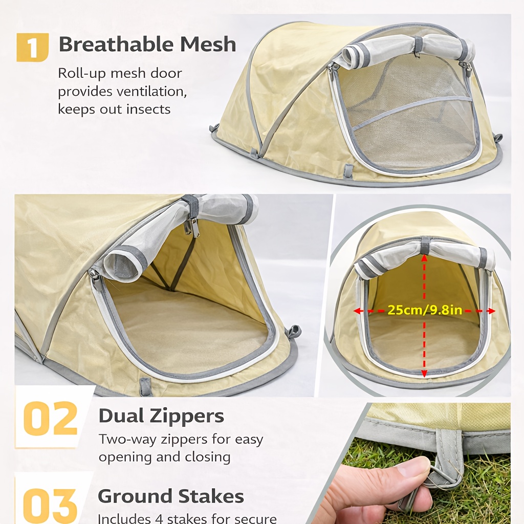 Foldable Pet Tent Portable Dog - Outdoor Camping Dog Fence ulasan dan harga
