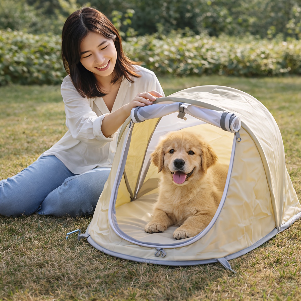 Foldable Pet Tent Portable Dog - Outdoor Camping Dog Fence ulasan dan harga