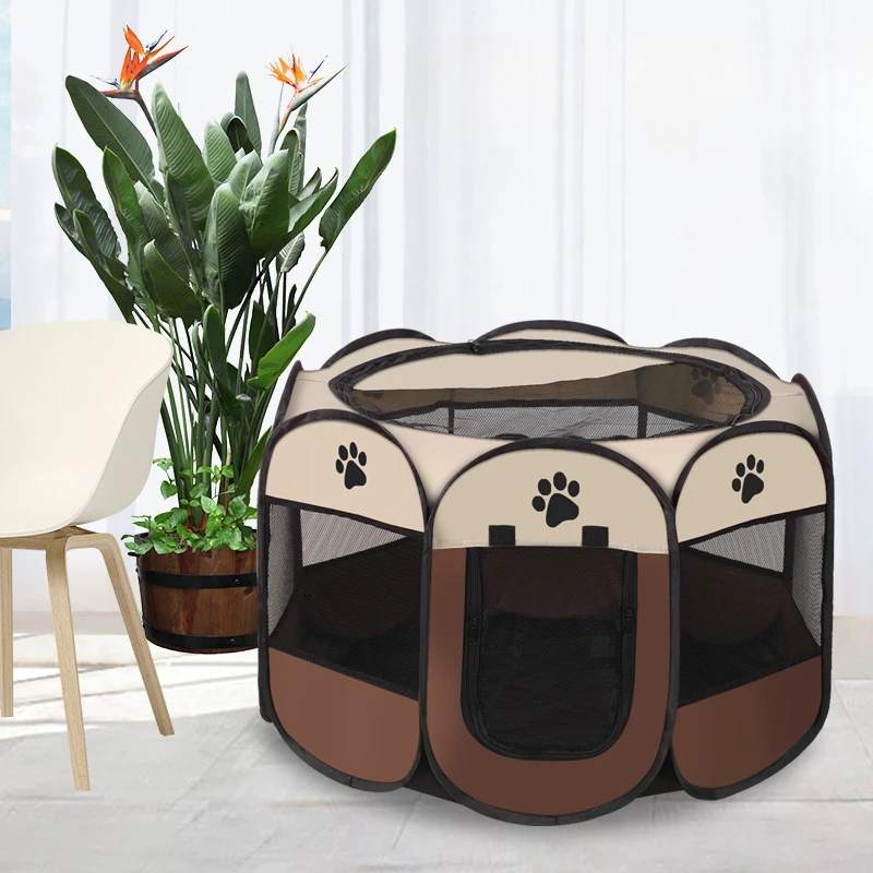 Portable Foldable Pet Tent Ken - Outdoor Camping Dog Fence ulasan dan harga