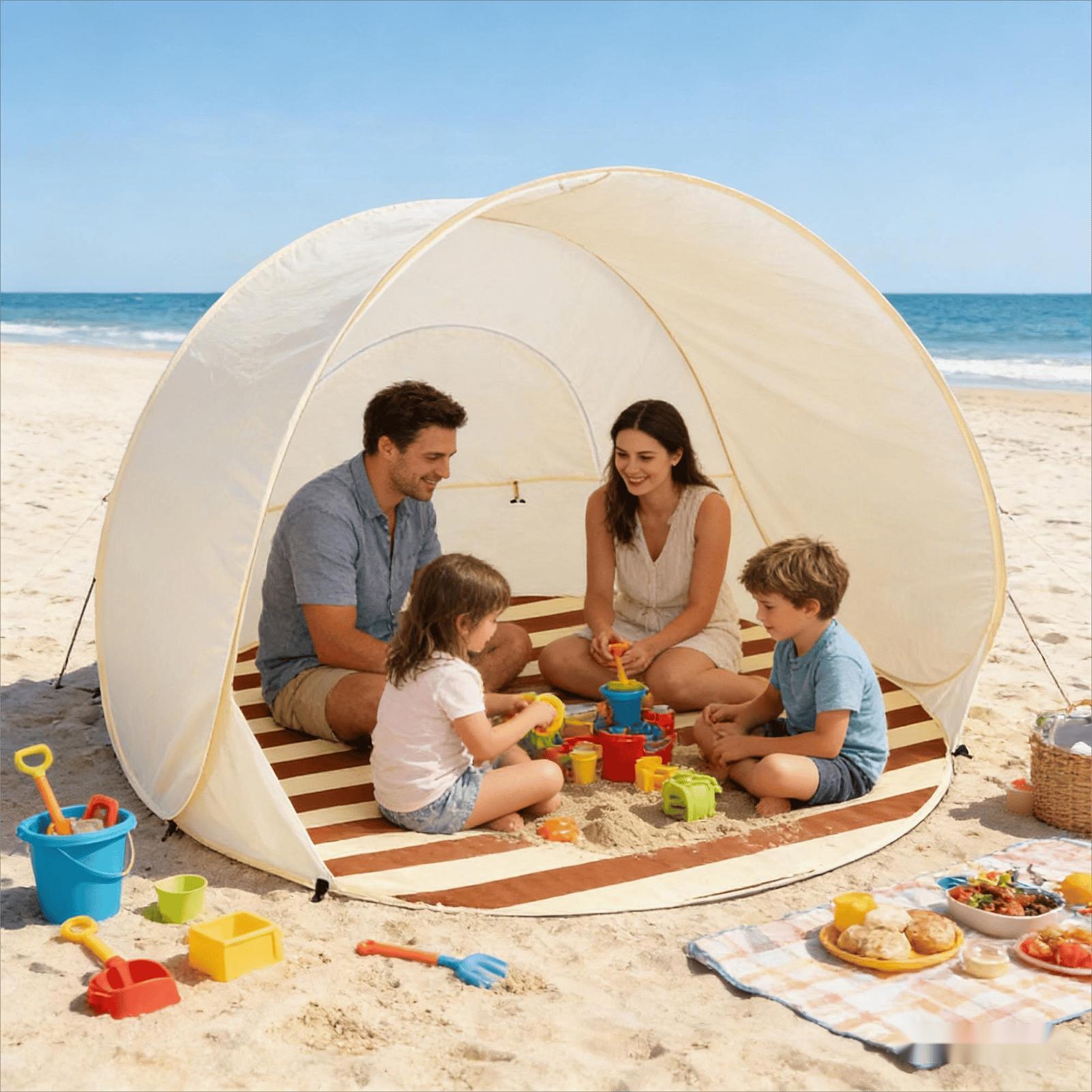 Portable Quick-opening Beach T - Outdoor Camping Dome ulasan dan harga