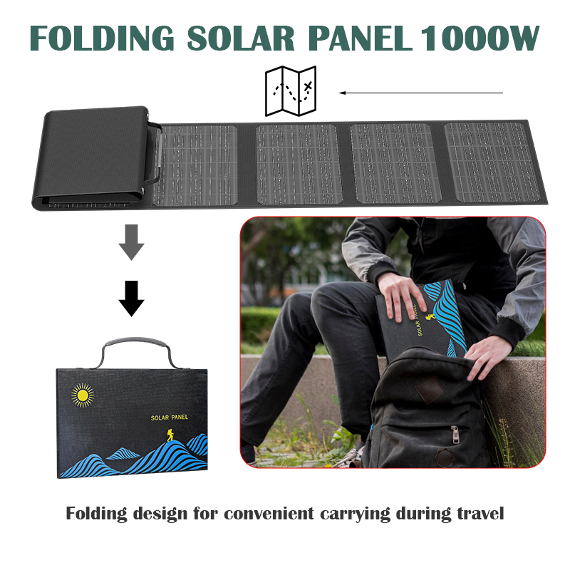 1000W Foldable Solar Panel USB - Zd Outdoor Camping ulasan dan harga