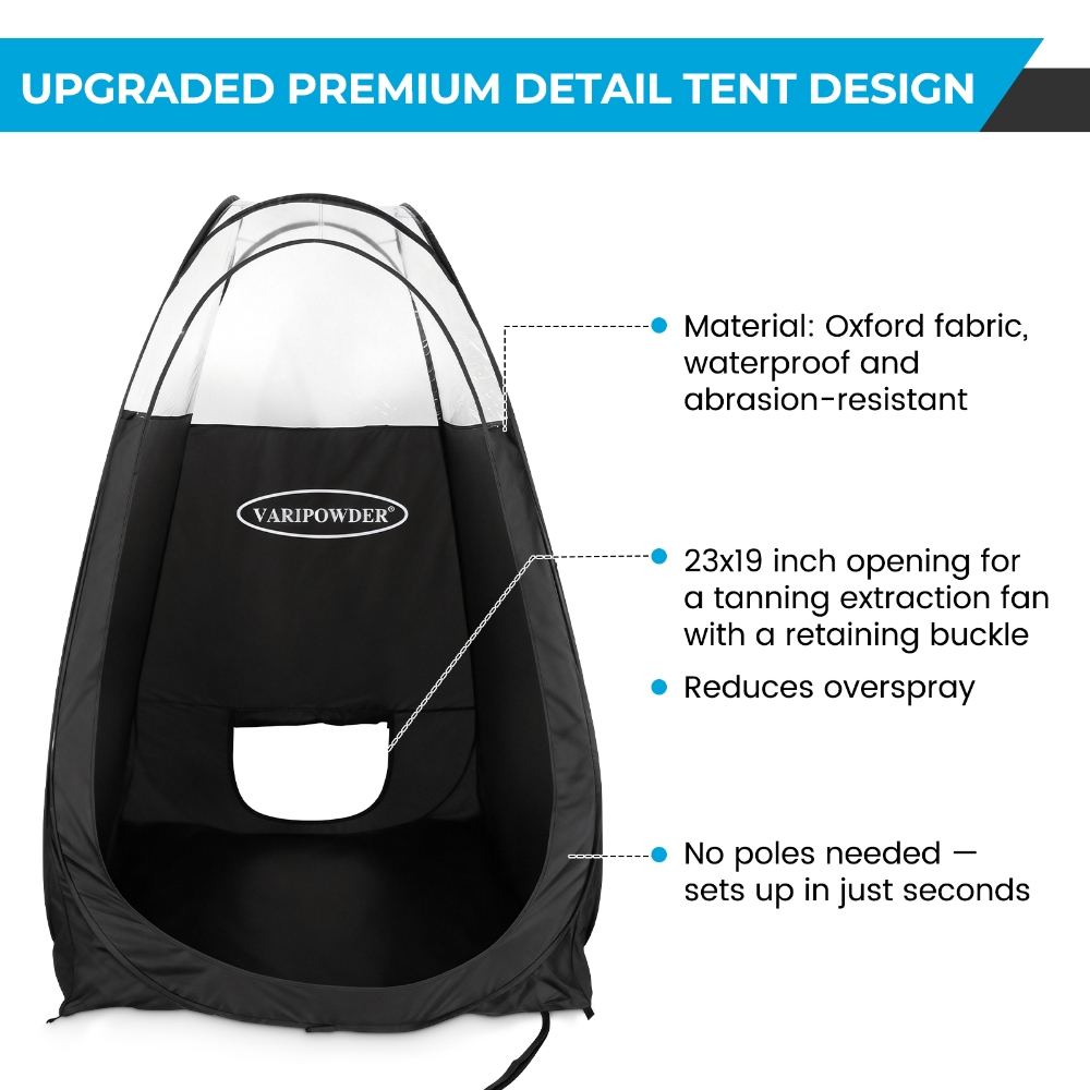Black Spray Tanning Tent Porta - Outdoor Camping Automatic Quick Opening Tent ulasan dan harga
