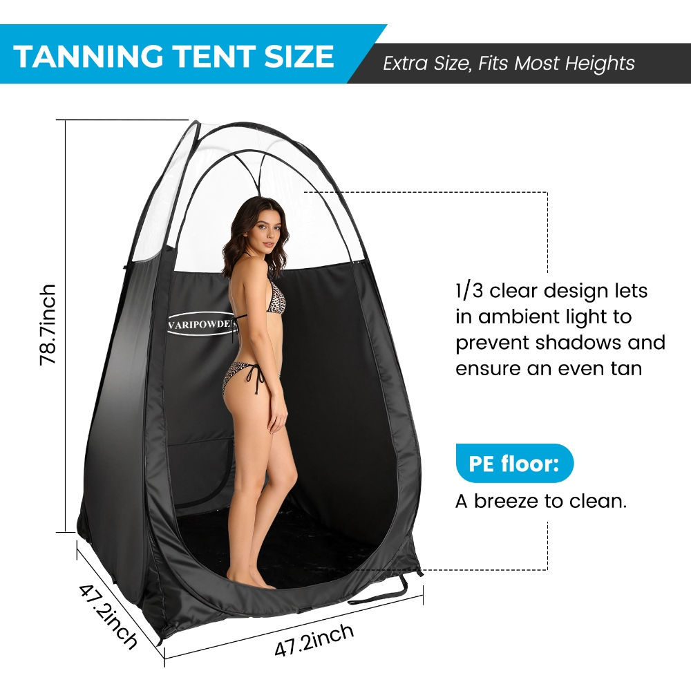 Black Spray Tanning Tent Porta - Outdoor Camping Automatic Quick Opening Tent ulasan dan harga