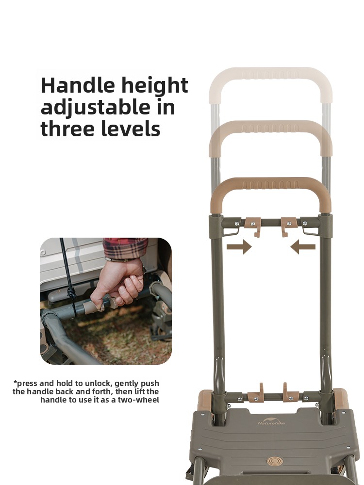 Naturehike 2-in-1 Folding Hand - Outdoor Camping Trolley ulasan dan harga