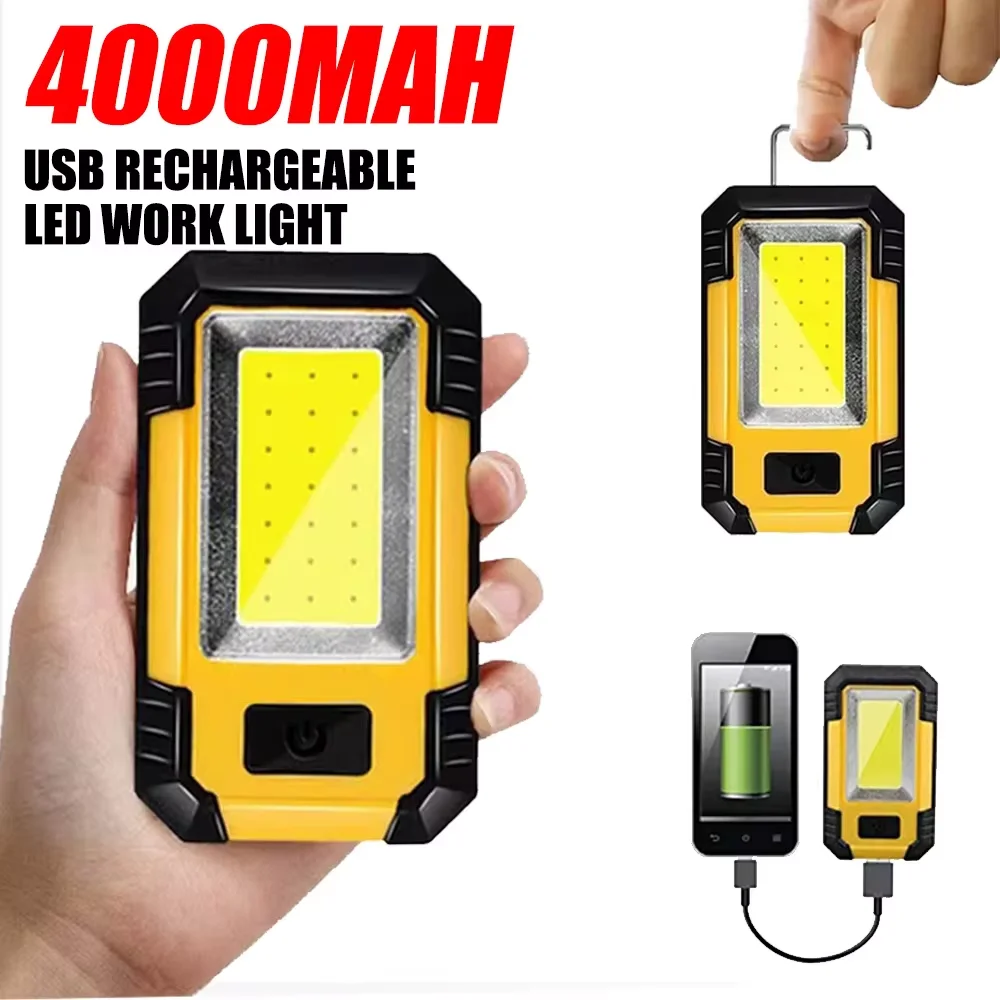 Rechargeable 4000MaH Work Ligh - Camping Lantern ulasan dan harga