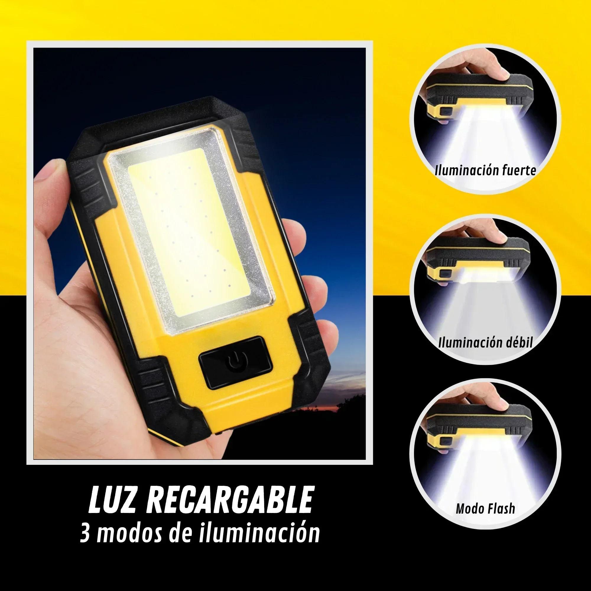 Rechargeable 4000MaH Work Ligh - Camping Lantern ulasan dan harga