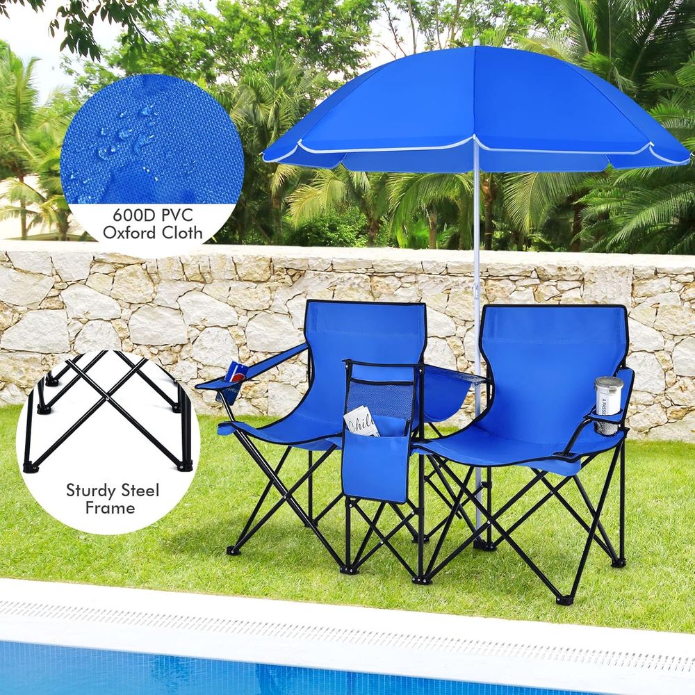 Portable Folding Picnic Chairs - Outdoor Camping Table And Chairs ulasan dan harga