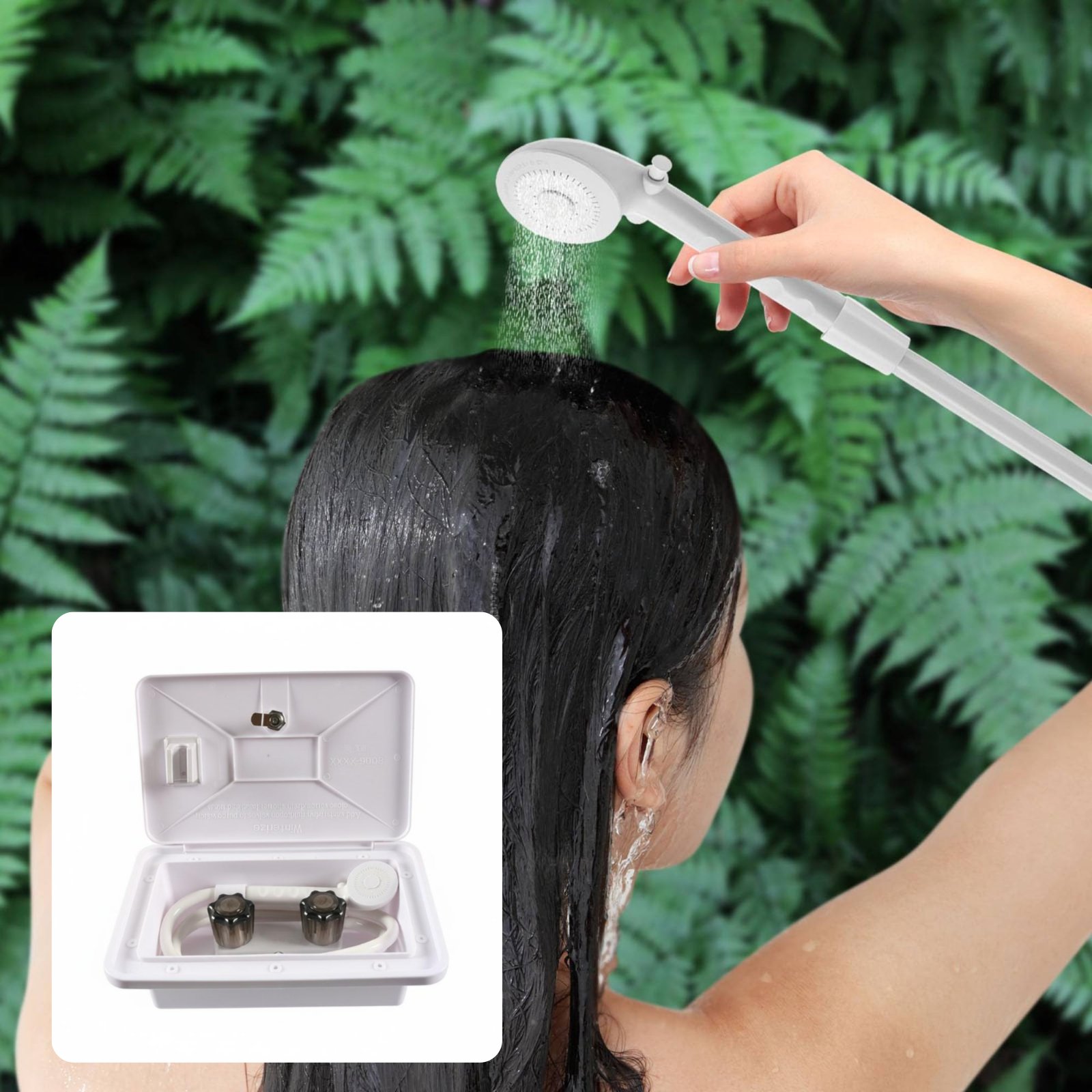 RV Exterior Shower Box Compact - Outdoor Camping Box ulasan dan harga