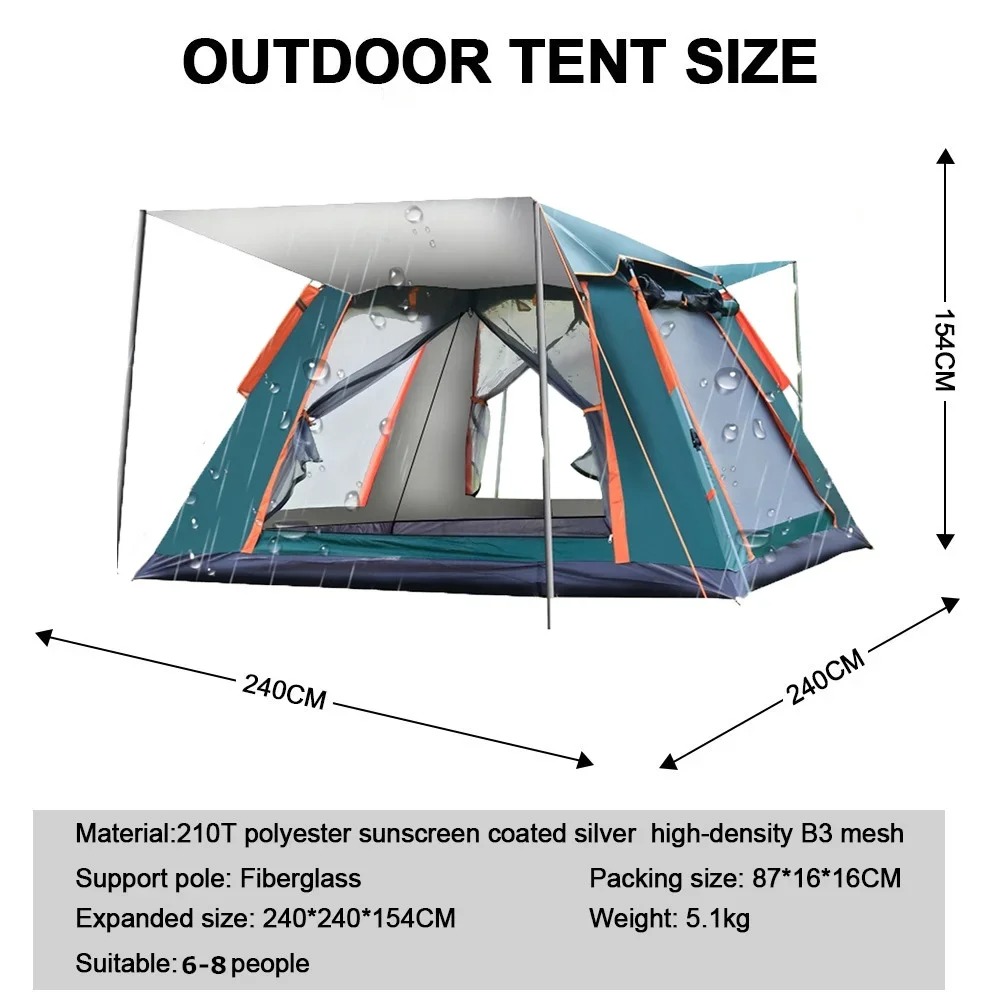 Goture Waterproof Automatic Te - Outdoor Camping Dome ulasan dan harga