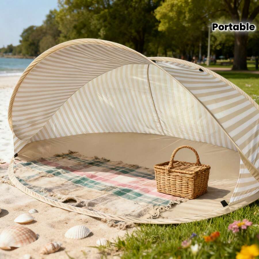 2-Second Pop-Up 2-Person Beach - Outdoor Camping Automatic Quick Opening Tent ulasan dan harga