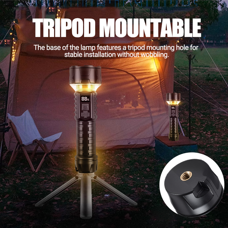 COB LED Flashlight Rechargeabl - Camping Lantern ulasan dan harga