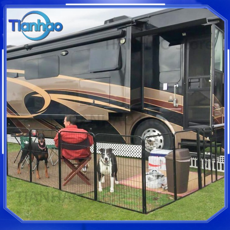Pet Playpen Fence for Dogs Ind - Outdoor Camping Dog Fence ulasan dan harga