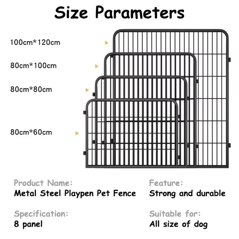 for 8 Panel Dog Playpen Metal  - Outdoor Camping Dog Fence ulasan dan harga