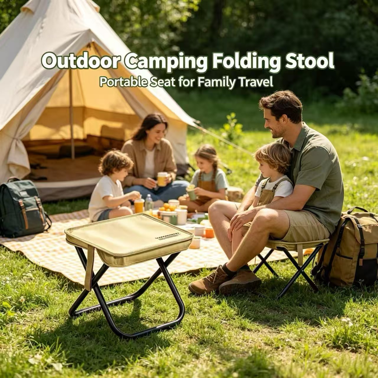 Magza Portable Folding Stool U - Outdoor Camping Table And Chairs ulasan dan harga