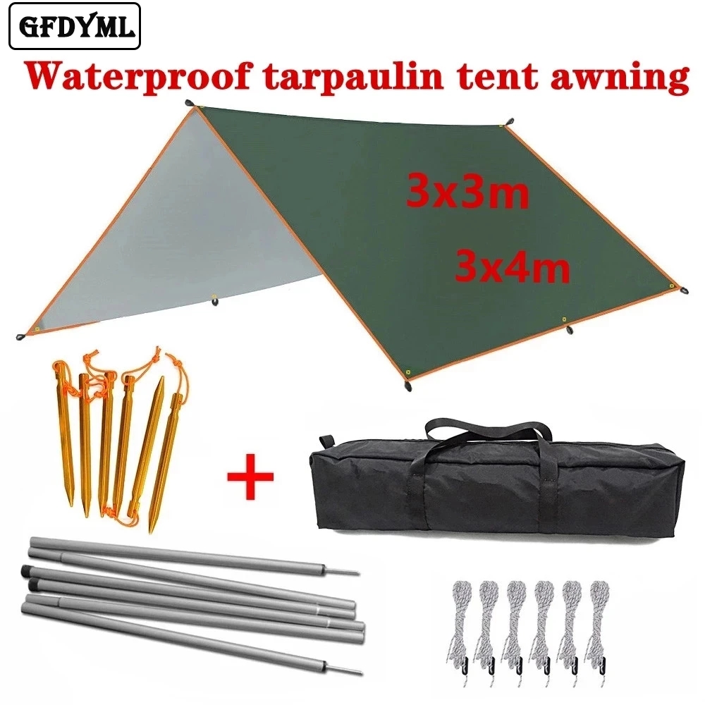 4x3m 3x3m Awning Waterproof Ta - Outdoor Camping Automatic Quick Opening Tent ulasan dan harga