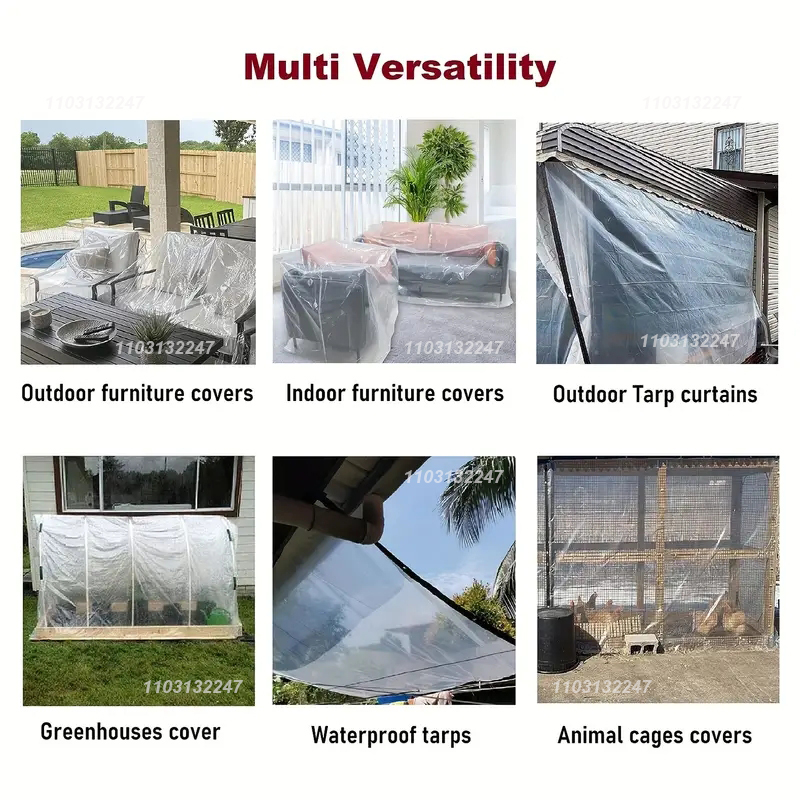 Transparent Outdoor Tarpaulin  - Outdoor Camping Dog Fence ulasan dan harga