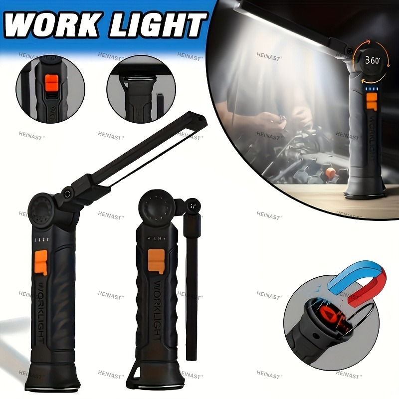 COB LED Folding Flashlight Por - Camping Lantern ulasan dan harga