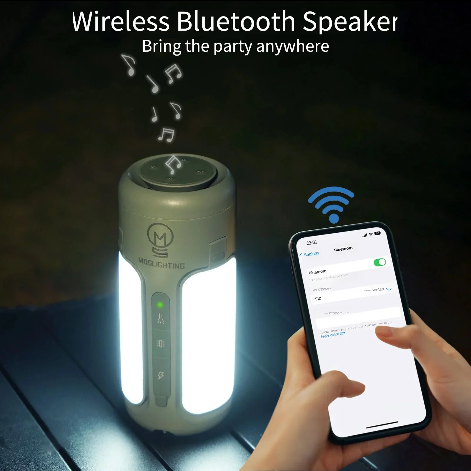 MOSLIGHTING Portable Bluetooth - Zd Outdoor Camping ulasan dan harga
